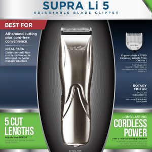 Andis Supra Lithium 5 Adjustable Blade Clipper_1