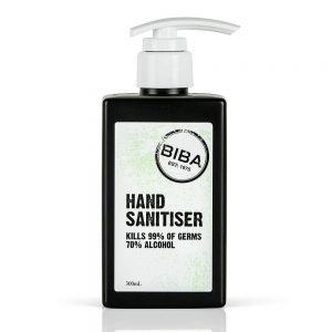 hand sanitiser with black